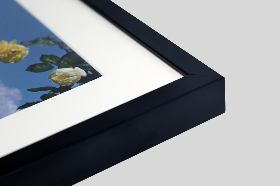 Classic picture frames are available in a wide variety of mouldings from natural woods which are perfect for warm tone prints, to hand stained or satin finishes for a more contemporary feel. Framed with or without a window mount, this is perfect for showing off strong photographic prints.  
